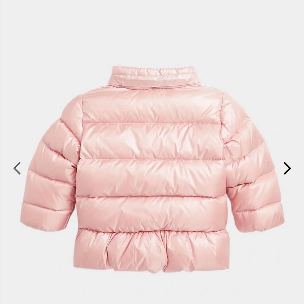 Ralph Lauren Girls' Pale Pink Hooded Puffer Jacket